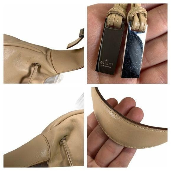 Authentic GUCCI elegant Tan Leather Shoulder Bag. EUC - Picture 2 of 15